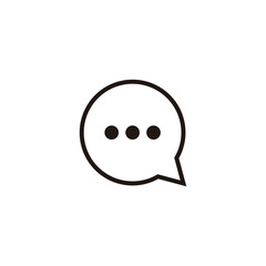 Message, figure, icon geometric symbol simple logo vector