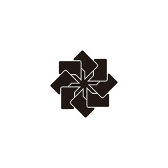 Message, round,  geometric symbol simple logo vector