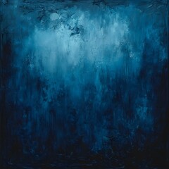 Obraz premium Abstract deep ocean blue grunge texture painting background artistic illustration