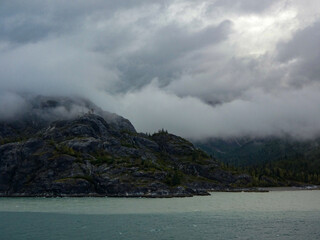 Approaching Glacier Bay, Alaska