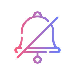 Silent Line Gradient Vector Icon For Ui/Ux, Web & App Design