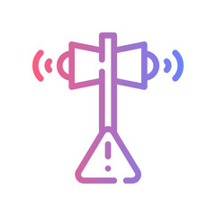 Sound Line Gradient Vector Icon For Ui/Ux, Web & App Design