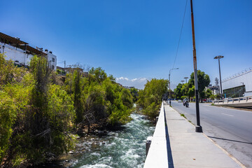 Photographs of the Arequipa viewpoint, mountains in the White City of Peru, panoramic view of the Misti and Chachani volcanoes, perfect for postcards.