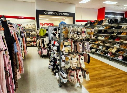 T J Maxx  Department Store Interior, Virginia, USA