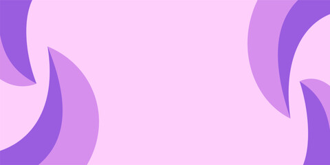 Purple background, free copyspace area. Attractive curved design