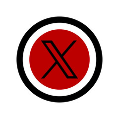 Fototapeta premium Icon x simbol 