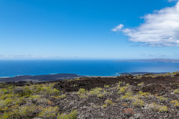 Waiakapuhi Lava Field, Hana Volcanics,  Haleakalā / East Maui Volcano, is a shield volcano. Hawaii Route 31 / Pi'ilani Highway, island of Maui in Maui County, Hawaii
