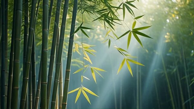 bamboo forest in the morning