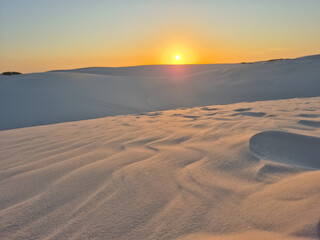 footprints in the sand