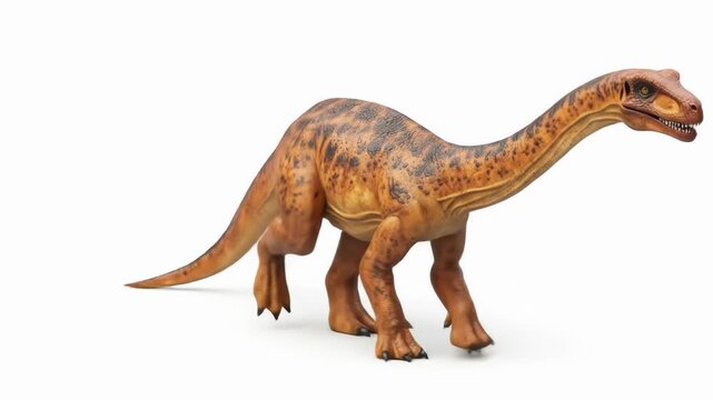 Dynamic Camarasaurus Animation Sequence on White Background for Educational Content