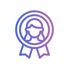 User Gradient Line Icon