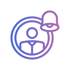 User Gradient Line Icon