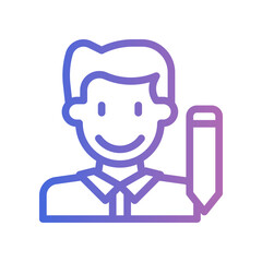 Edit Gradient Line Icon