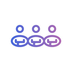 Group Gradient Line Icon