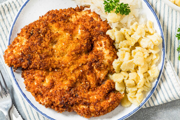 Homemade German Chicken Weiner Schnitzel