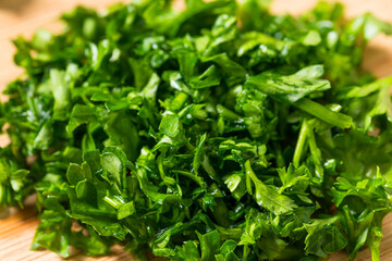 Raw Green Organic Minced Parsley