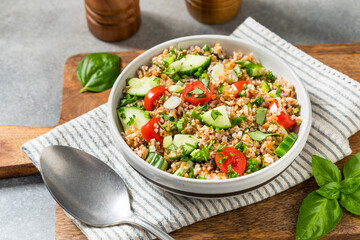 Healthy Homemade Mediterranean Bulgar Wheat Salad