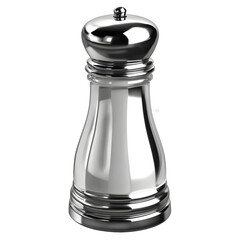 Shiny salt shaker isolated on transparent background