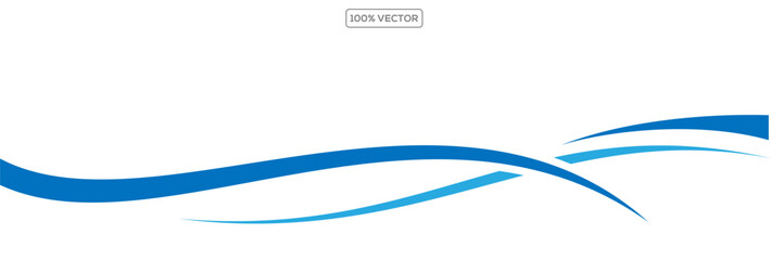 Abstract vector background, transparent waved lines . Blue smoke wave. illustration
