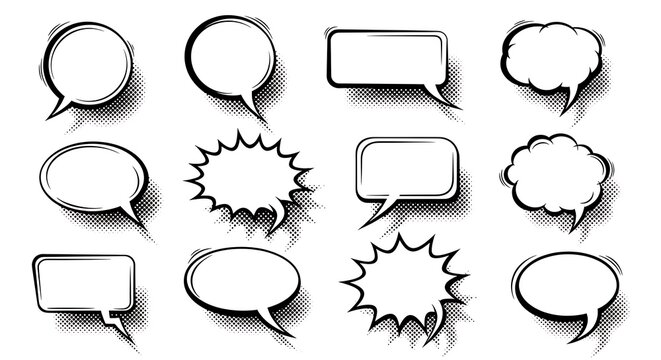 Comic Speech Bubbles Collection.