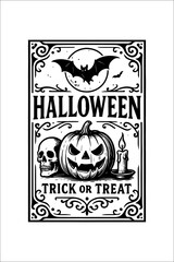 Halloween Label Design Template