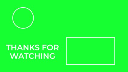 green screen YouTube Outro with subscribe button animation, youtube End Screen Template for Videos. Chroma key