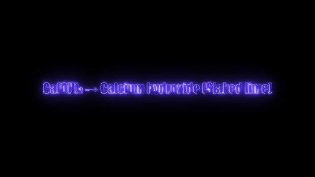 Ca OH2 Chemical Formula and Name Calcium Hydroxide Slaked Lime Neon Glow Ca OH 2 Chemistry