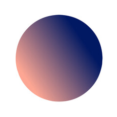 Two Color gradient sphere png