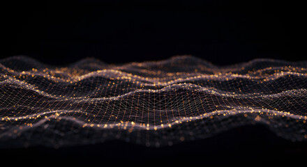 Abstract Network Surface with Golden Connections