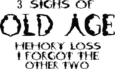 Three visual representations of aging and time passing