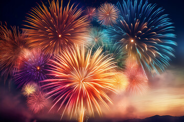 Ein Feuerwerk zum Jahreswechsel