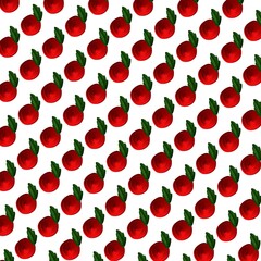 seamless pattern with strawberries
