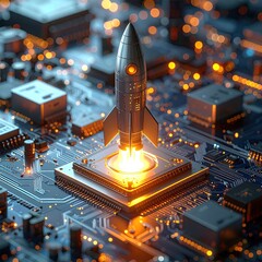 Rocket launching from a CPU