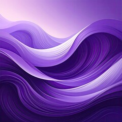 Purple flowing abstract waves art