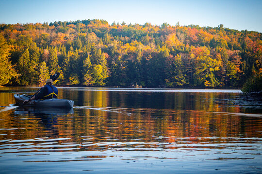 Kayak in Autumn Upstate NY