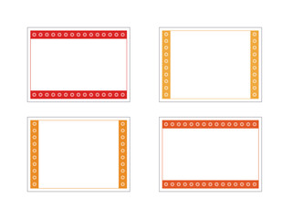 花抜きフレームセットオレンジ