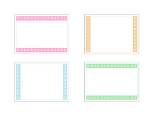 花抜きフレームセットパステル