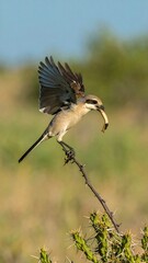 Fototapeta premium Bird on perch