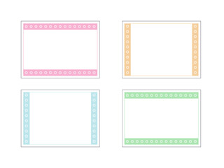 花抜きフレームセットパステル