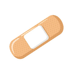 Adhesive Bandage Illustration Detailed depiction of a common medical supply.
