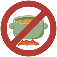 취사금지_조리행위금지_불사용주의표지