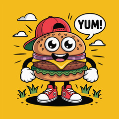  Fun Fast Food Vector Illustration