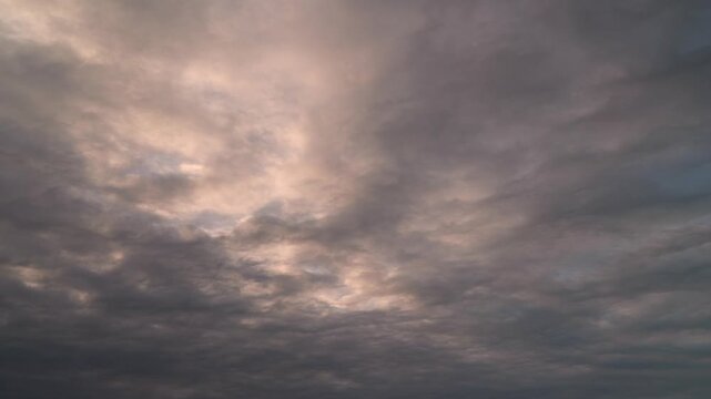 An amazing dusk sky with grey cloud and dramatic shapes