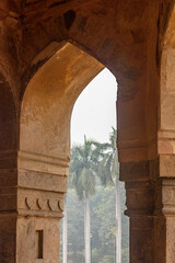 Closeup of Archway &ndash; Tomb, Lodhi Gardens, Delhi, 31 Jan 24