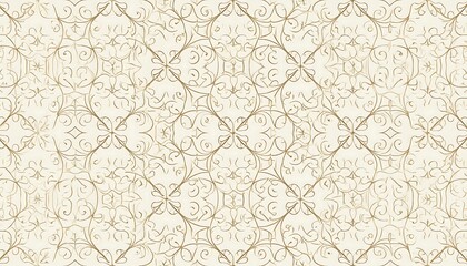 Elegant gold pattern on a cream background perfect for design projects and textures