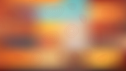 Vibrant Abstract Autumn Gradient Background with Soft Blur and Geometric Patterns