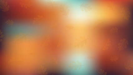Autumn Leaves Abstract Gradient Background in Warm Orange Tones