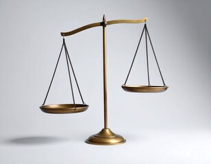 Classic Brass Scale of Justice Symbolizing Fairness and Legal Balance