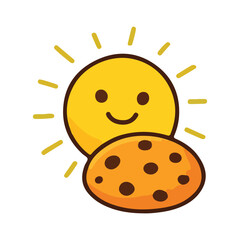 Cookies With Chocolate Chips Clip Art