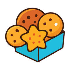 Cookies With Chocolate Chips Clip Art